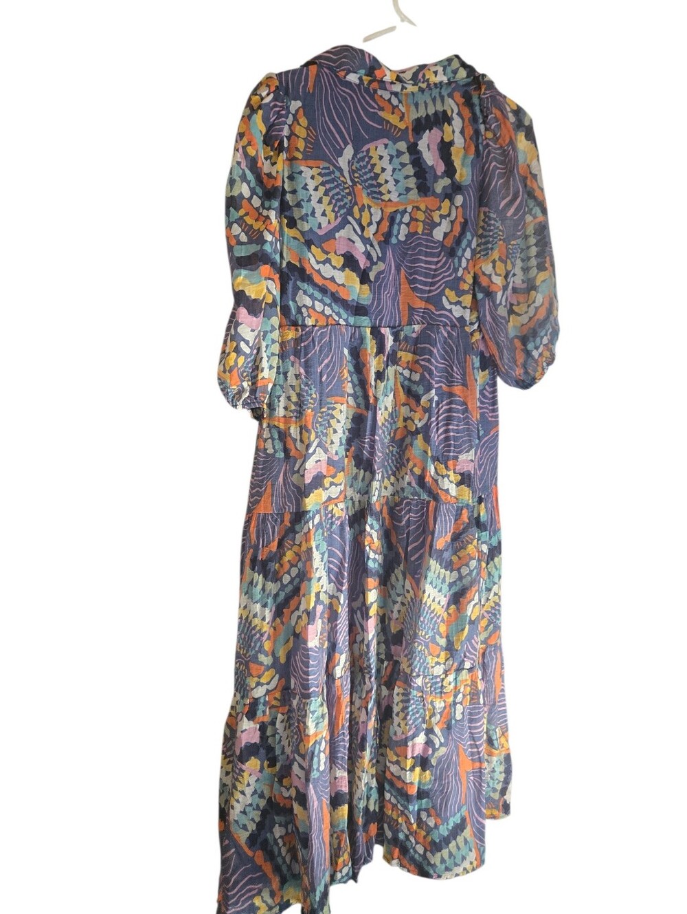 TCEC, Bohemian Printed Midi Dress in Purple Multi - Picture 4 of 8